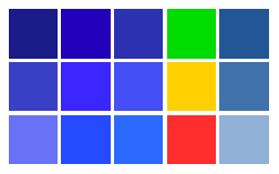 Blue tone web palettes