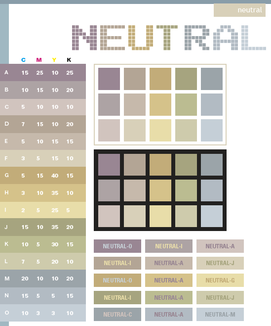Neutral color scheme